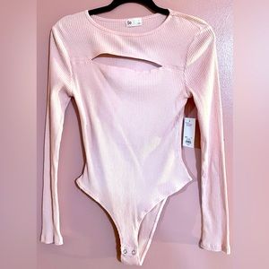 So brand, size large, soft pink body suit, new with tags